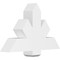 Ekena Millwork Kennewick Architectural Grade PVC Gable Bracket, 36"W x 22 1/2"H x 6"D x 6"F, 15/12 Pitch GBP036X23X0606KEN00 - alternate 1